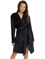 Dámský župan 41066 Glossy black - HENDERSON