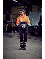 Yoko HVK 07 Hi-Vis mikina s kapucí 79.VK07 hi vis yellow/navy Yoko HVK 07 Hi-Vis mikina s kapucí 79.VK07 hi vis yellow/navy
