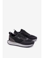 Pánské tenisky na platformě Big Star RR174361 Hi-Poly System černé Pánské tenisky na platformě Big Star RR174361 Hi-Poly System černé