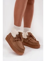 Dámské sněhule z přírodní semiš D.Franklin DFSH375006 Camel