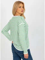 Dámský svetr LC SW 6006 .22 bílé a zelené - FPrice