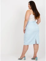 Sukně LK SD 506634.47 světle modrá