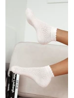 Milena ponožky 1115 Ažurové s mašlí pro ženy 37-41