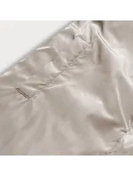 Hnědo/cappuccino dlouhá oboustranná zimní bunda (l22-9852-300/62) Hnědo/cappuccino dlouhá oboustranná zimní bunda (l22-9852-300/62)