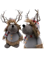 FURNISHED RENNIFER WITH ILLUMINATED TORCH Grey 20x35x47CM dětské