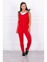 Kalhoty/oblek s nápisem selfie red Kalhoty/oblek s nápisem selfie red