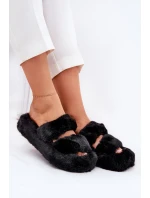 Dámské Kožené Pantofle Na Platformě Černé Talfedi