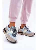 Dámské Semišové Tenisky Big Star RR274245 HI-POLY SYSTEM Šedo-Modré Dámské Semišové Tenisky Big Star RR274245 HI-POLY SYSTEM Šedo-Modré