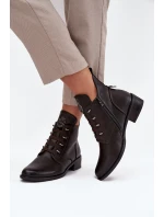 Nízké kotníkové boty s podšívkou na zip s ozdobou hnědé Nevalia