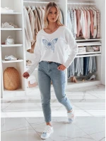 Dámská oversize halenka FLOFLY bílá FashionStreet RY2783