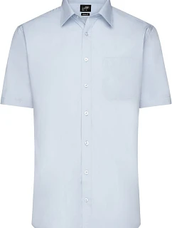 Daiber JN 680 Popelínová košile s krátkým rukávem 02.0680 light blue