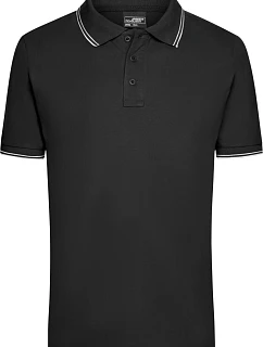 Daiber JN 986 Pánské piqué polo 02.0986 black/white