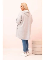 Dámská mikina s ozdobnými rukávy černá masełkowa