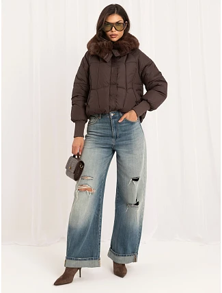 Bunda MBM KR 2601.96P, hnědá Bunda MBM KR 2601.96P, hnědá