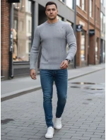 Pánský světle šedý svetr FashionStreet WX1989