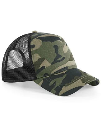 Beechfield B 694 5 panelová Trucker kšiltovka "Camo" 53.0694 jungle camo Beechfield B 694 5 panelová Trucker kšiltovka "Camo" 53.0694 jungle camo