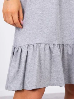 Šaty s tenkými ramínky šedé