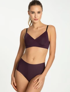 Tmavě švestkový jednoduchý maxi spodní díl - Julimex