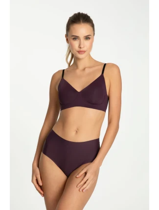 Tmavě švestkový jednoduchý maxi spodní díl - Julimex