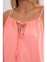 Boho šaty 8893 lososová - Kesi Boho šaty 8893 lososová - Kesi