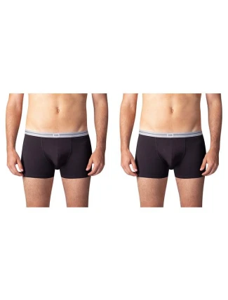 Dvojbalení bavlněných boxerek ULTRA RESIST BOXER 2x - BELLINDA - černá