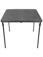 STOLEK PRO CATERING KOMPAKTNÍ STOLEK 86,5x86,5x71 cm a 4 SEDÁTKA ČERNÝ