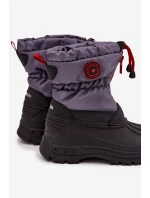 Dětské sněhule na zip Big Star SS374031 Šedo-černé