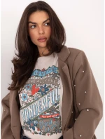 Tričko D12048M02556K light beige Tričko D12048M02556K light beige