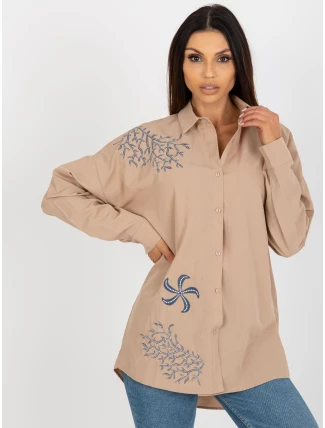 Košile TO KS 7005.34P béžová