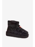 Dámské sněhule D.Franklin na platformě – černé