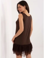 Šaty MI SK A409.53 tmavě hnědé