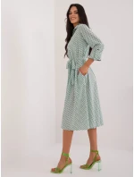 Dámské šaty LK SK 509673.13 bílo-zelené - FPrice Dámské šaty LK SK 509673.13 bílo-zelené - FPrice