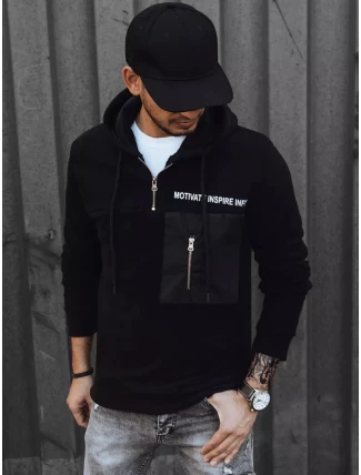 Pánská černá mikina FashionStreet BX5466