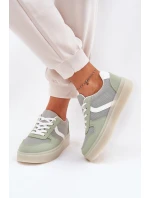 Nízké Dámské Tenisky Na Platformě Zelené Telmira