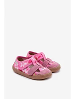 Dětské pantofle Barefoot Milami Růžové Jahody Lumi