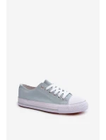 Dámské látkové klasické nízké tenisky máta Lennabella