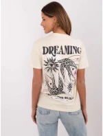 Tričko D12022AC02645H světle béžové