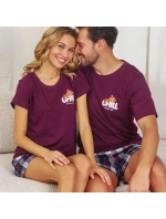 Pánské pyžamo 7201 wine - Doctornap Pánské pyžamo 7201 wine - Doctornap