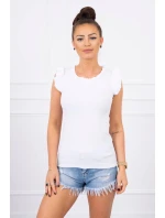 Halenka s volánky bílá Halenka s volánky bílá