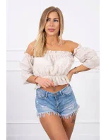 Španělská halenka béžová Španělská halenka béžová