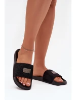 Dámské Pantofle Na Pěnové Podešvi S Kožešinou Big Star SS274716 Černé