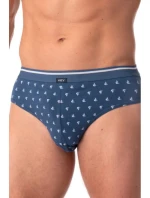 Pánské slipy 2Pack MPP 846 Tmavě modrá mix - Key Pánské slipy 2Pack MPP 846 Tmavě modrá mix - Key