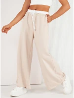 Dámské široké kalhoty VERES béžové FashionStreet UY1956