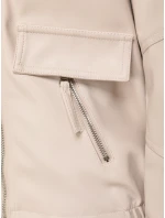 FashionStreet dámské krátké kožené boty Ramones light beige TY5630