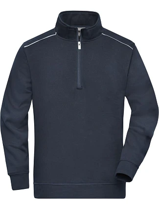 Daiber JN 895 Pracovní mikina s 1/4 zipem - Solid 02.0895 navy Daiber JN 895 Pracovní mikina s 1/4 zipem - Solid 02.0895 navy