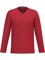 Kariban K 358 Pánské tričko do V s dl. rukávem 20.K358 red Kariban K 358 Pánské tričko do V s dl. rukávem 20.K358 red