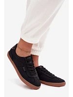 Dámské tenisky z materiálu Big Star TT274356 Černé