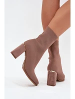 Boty na podpatku model 217512 Step in style Boty na podpatku model 217512 Step in style