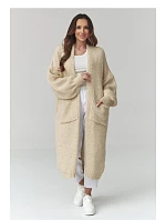 Svetr na zapínání  model 226872 Makadamia