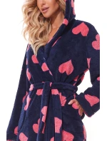 Dámský župan 2310 Futura dark blue - L&L